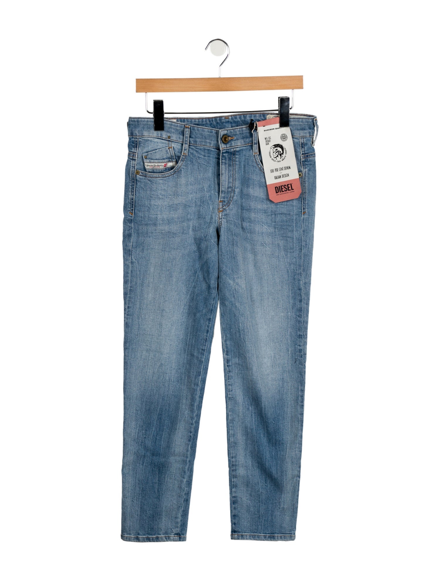 Diesel Mid-Rise Straight Leg Jeans