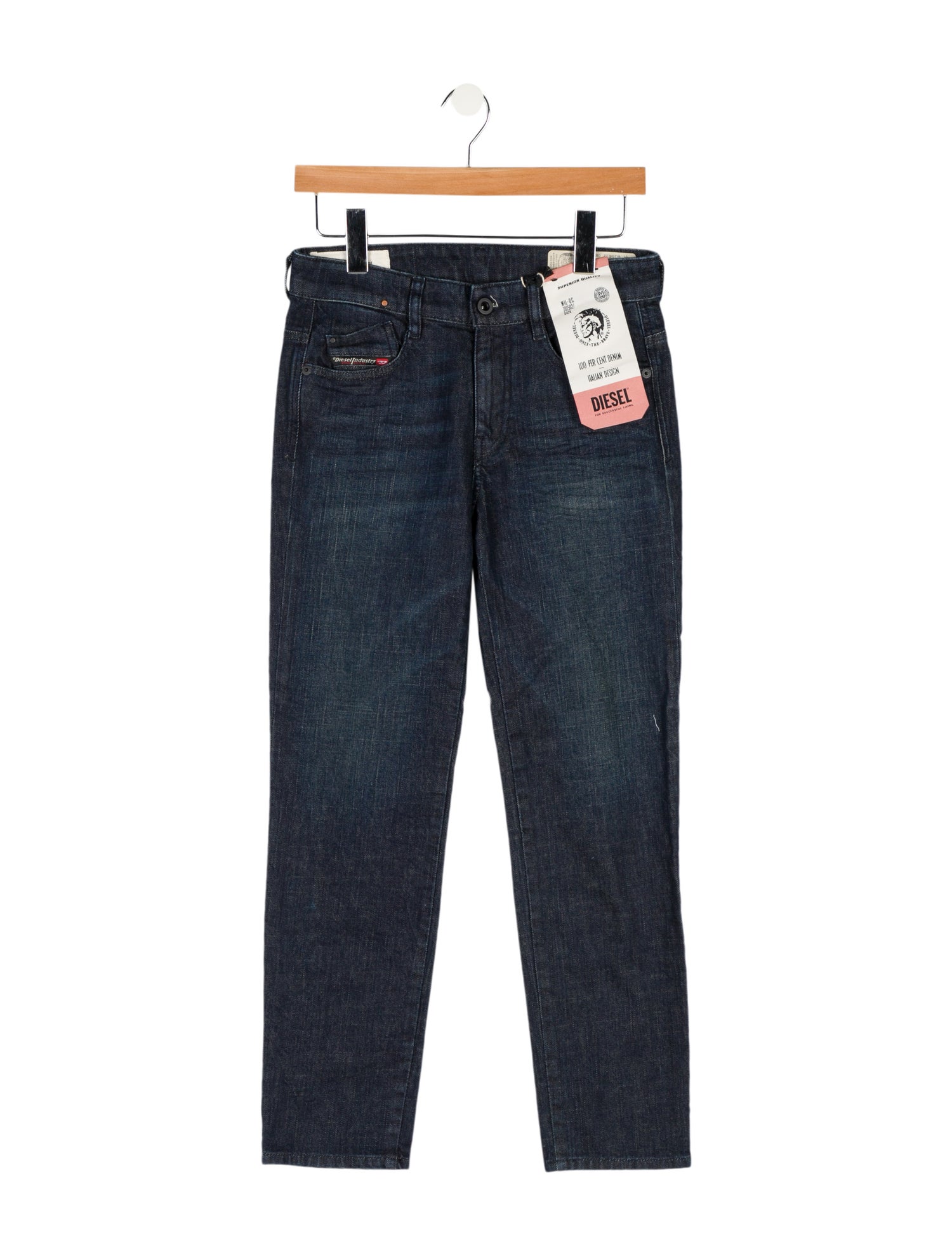 Diesel Mid-Rise Straight Leg Jeans