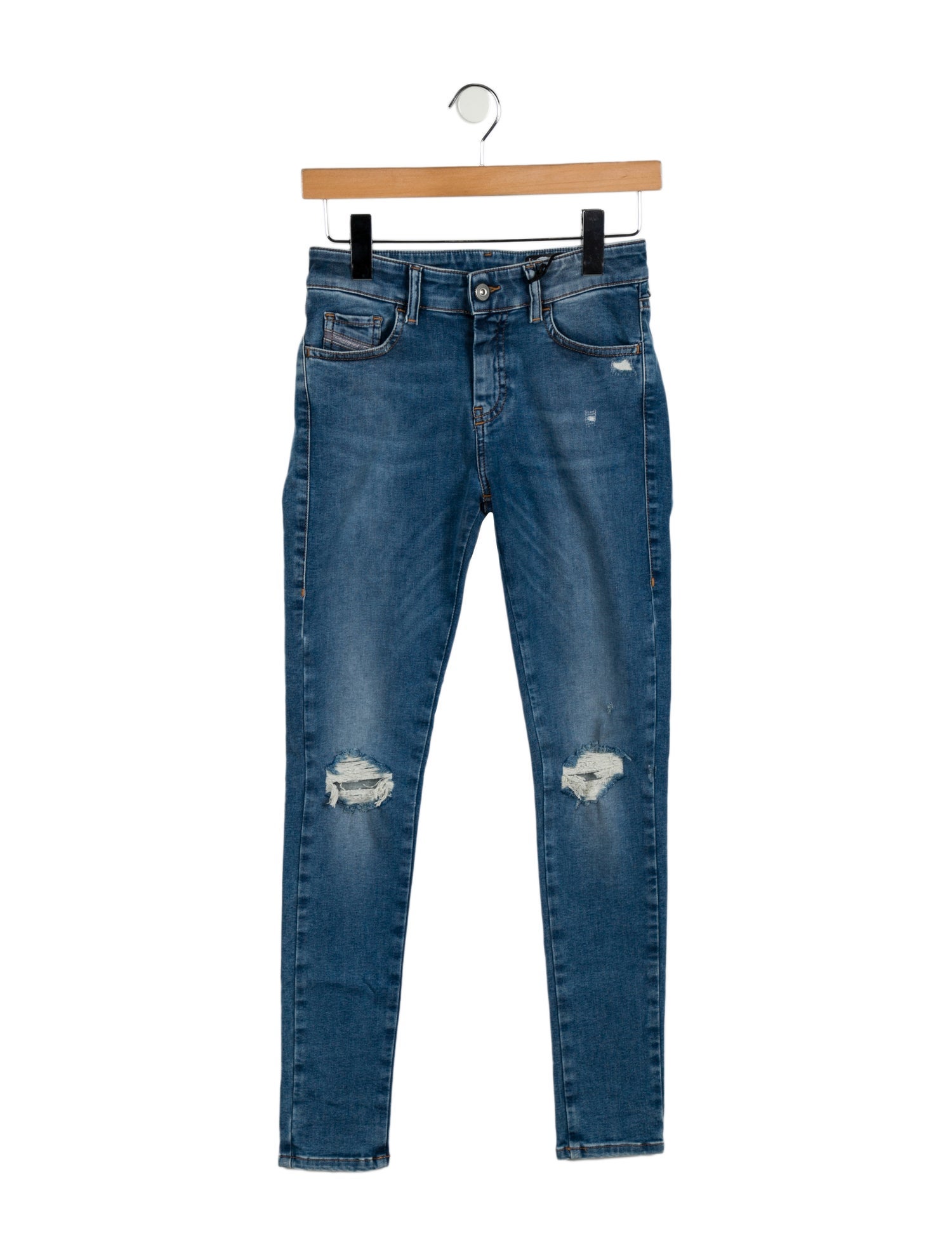 Diesel Mid-Rise Skinny Leg Jeans