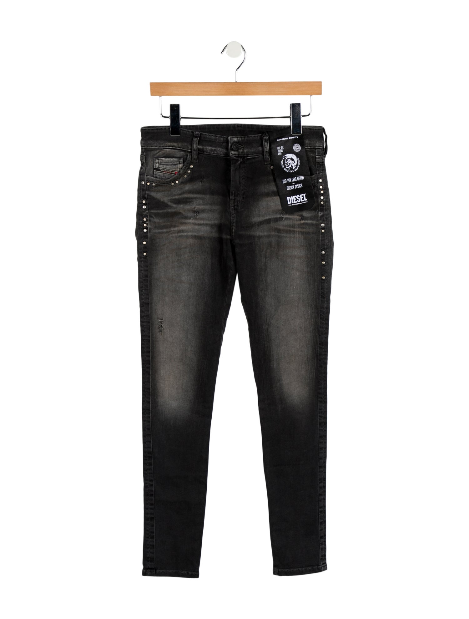 Diesel Mid-Rise Skinny Leg Jeans