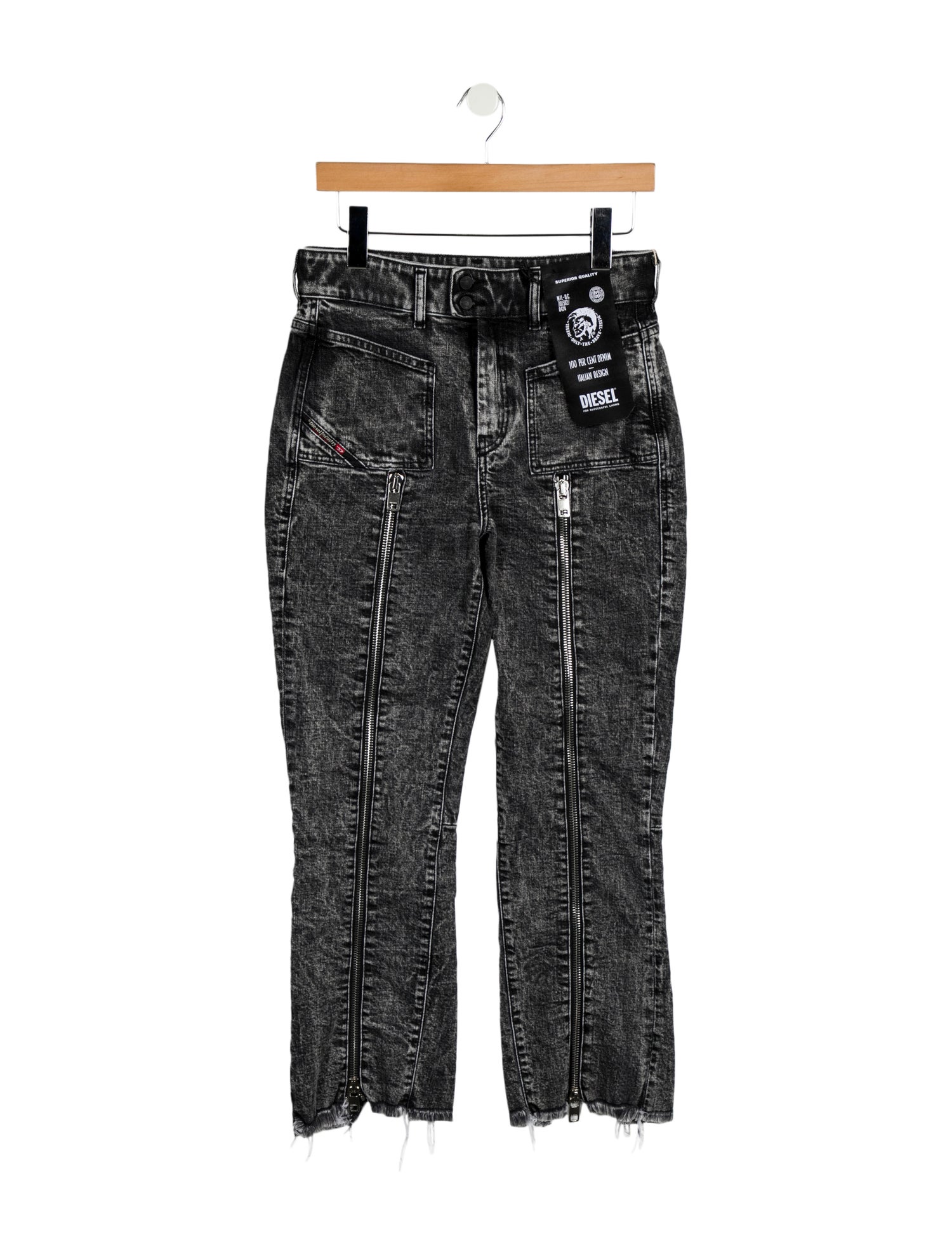 Diesel Mid-Rise Straight Leg Jeans