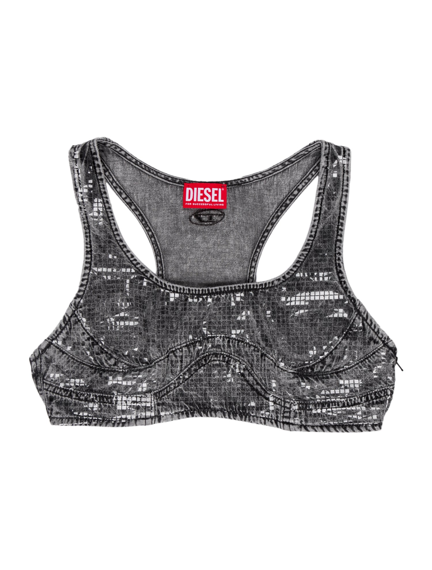Diesel Square Neckline Sleeveless Crop Top w/ Tags