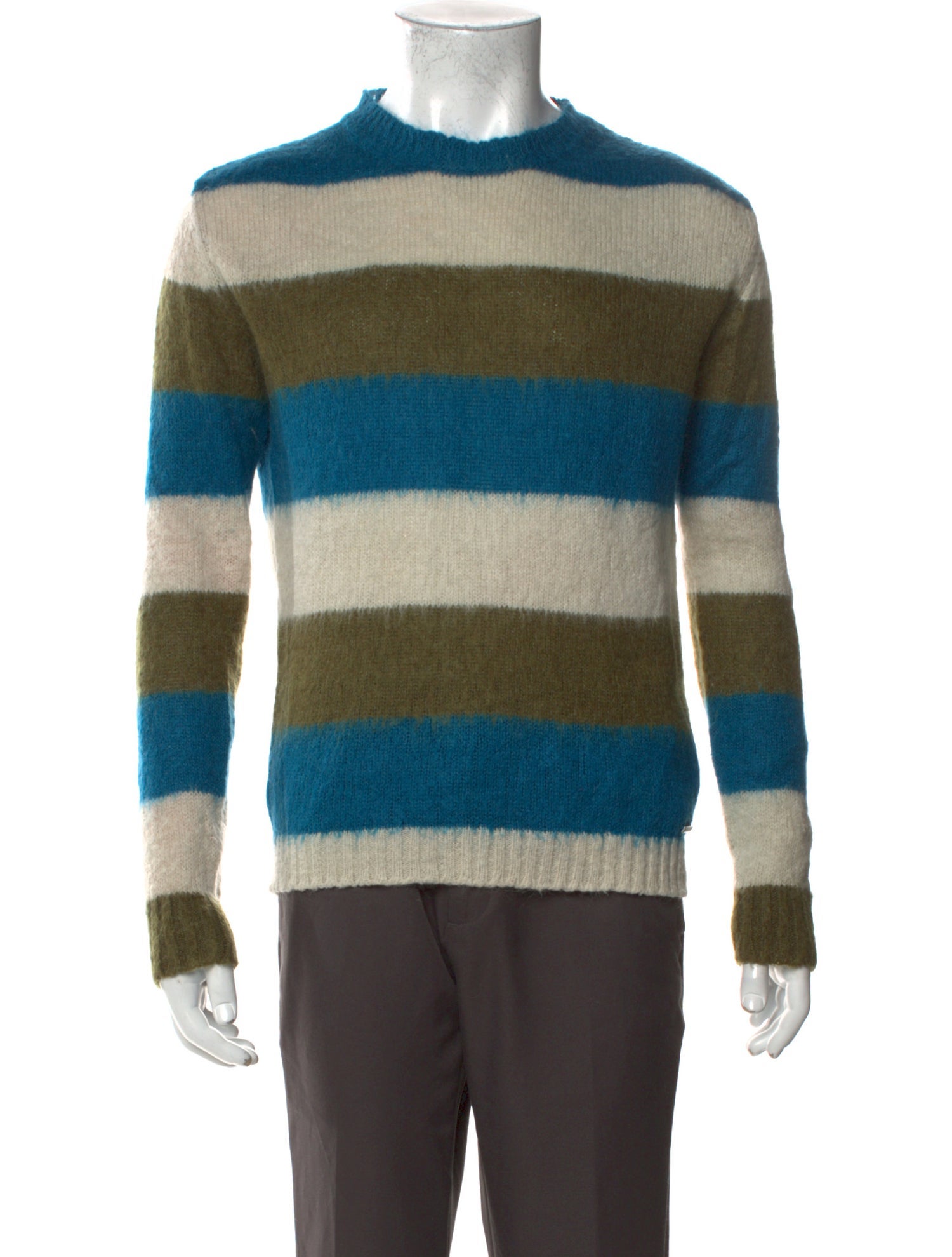 Diesel Striped Crew Neck Pullover