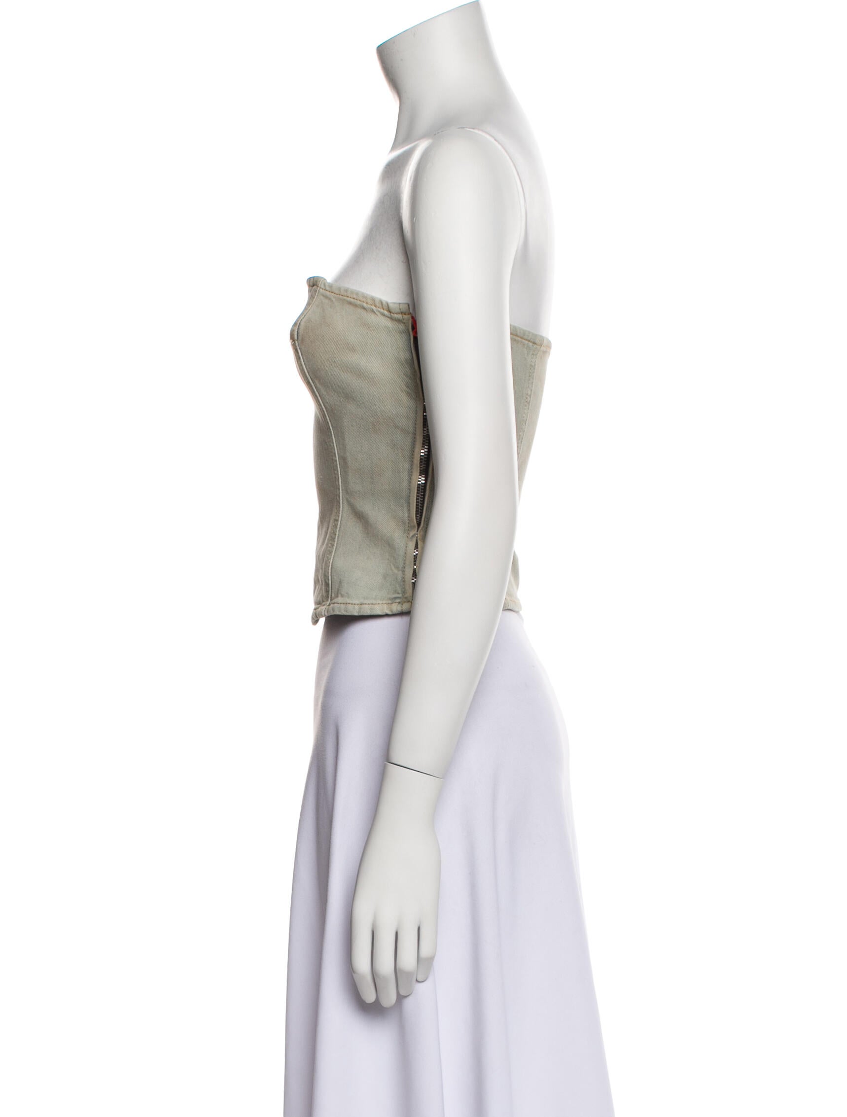 Diesel Strapless Crop Top