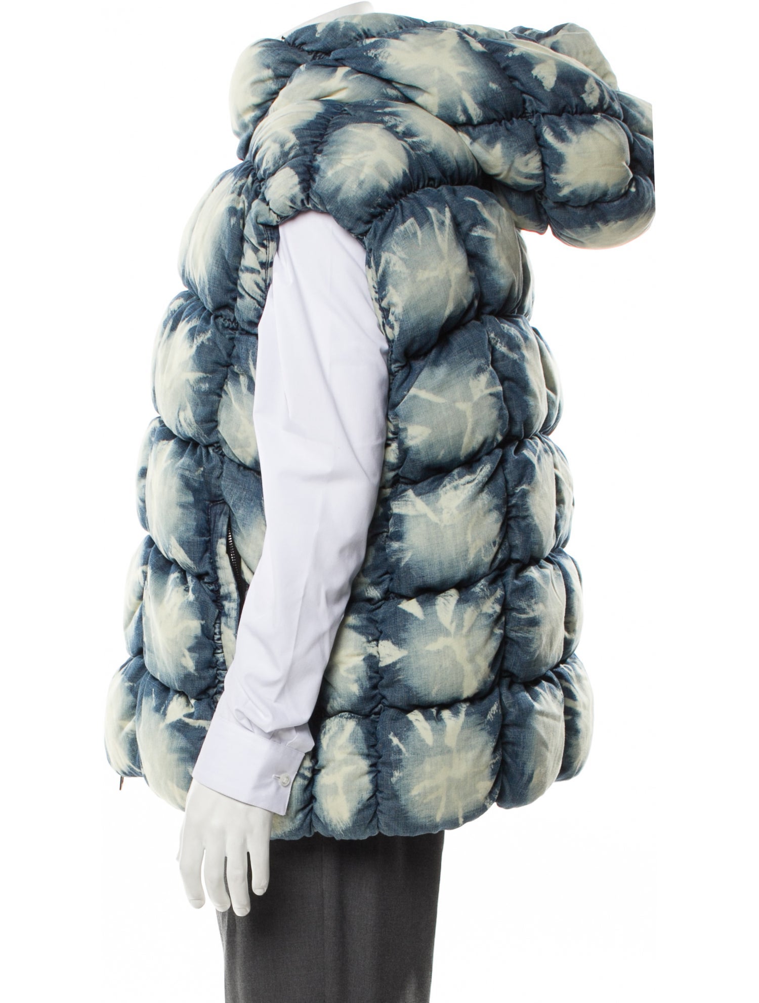 Diesel Dyed Quilted Printed Puffer Coat w/ Tags