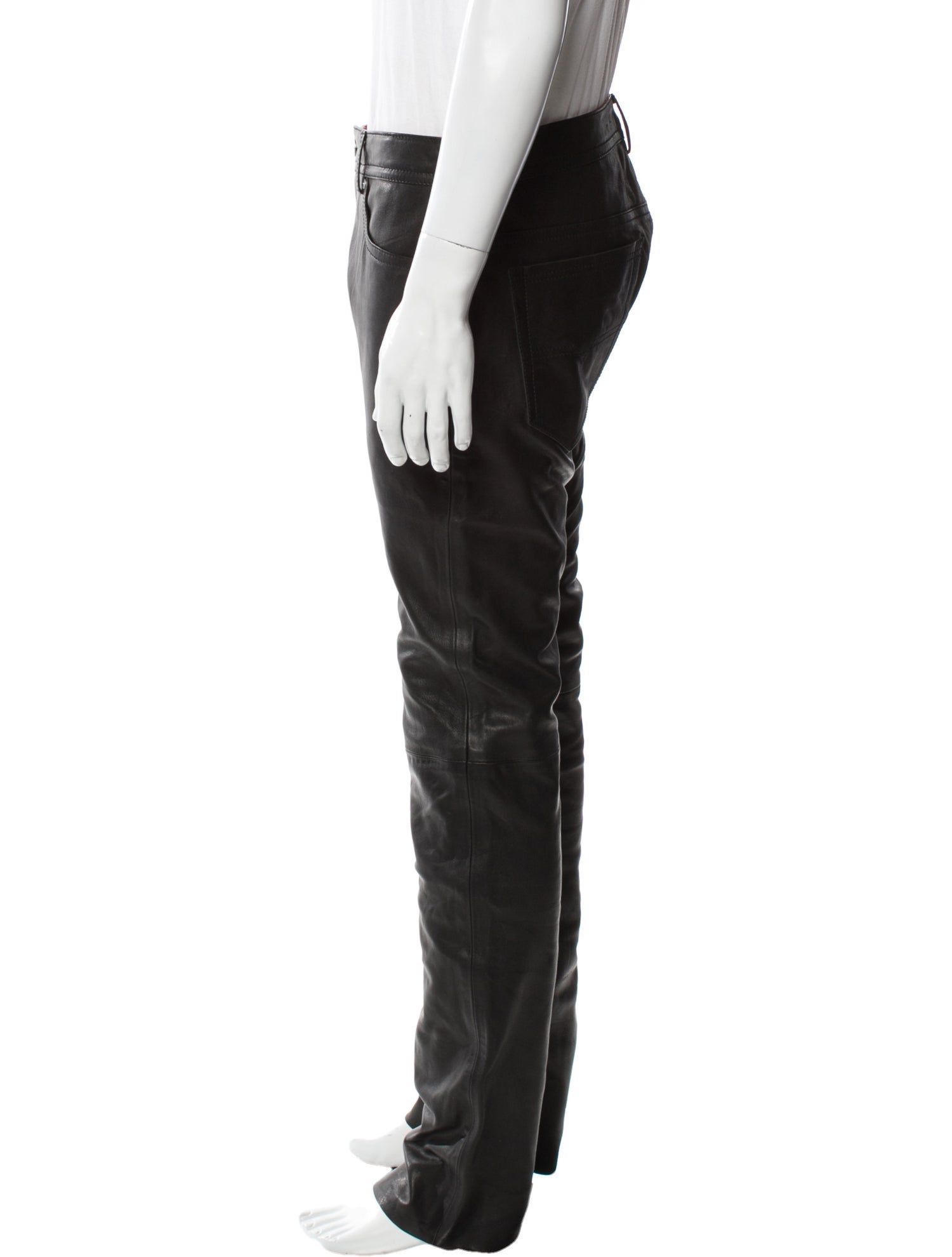 Diesel Lamb Leather Moto Pants