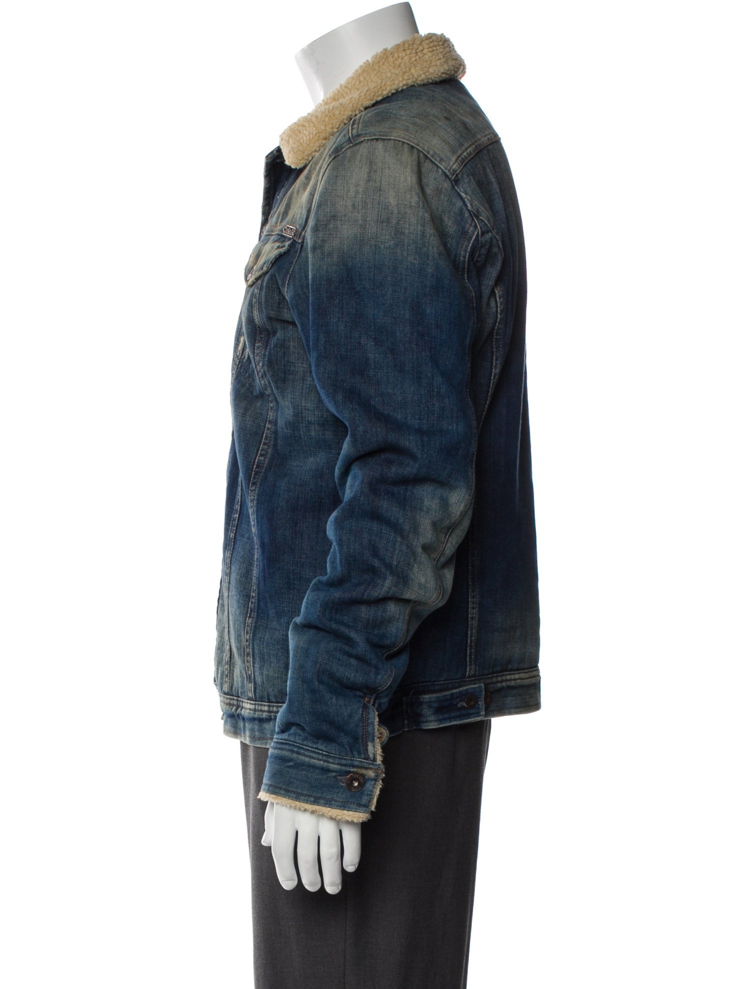 424 on Fairfax Distressed Bomber Jacket - Green Outerwear