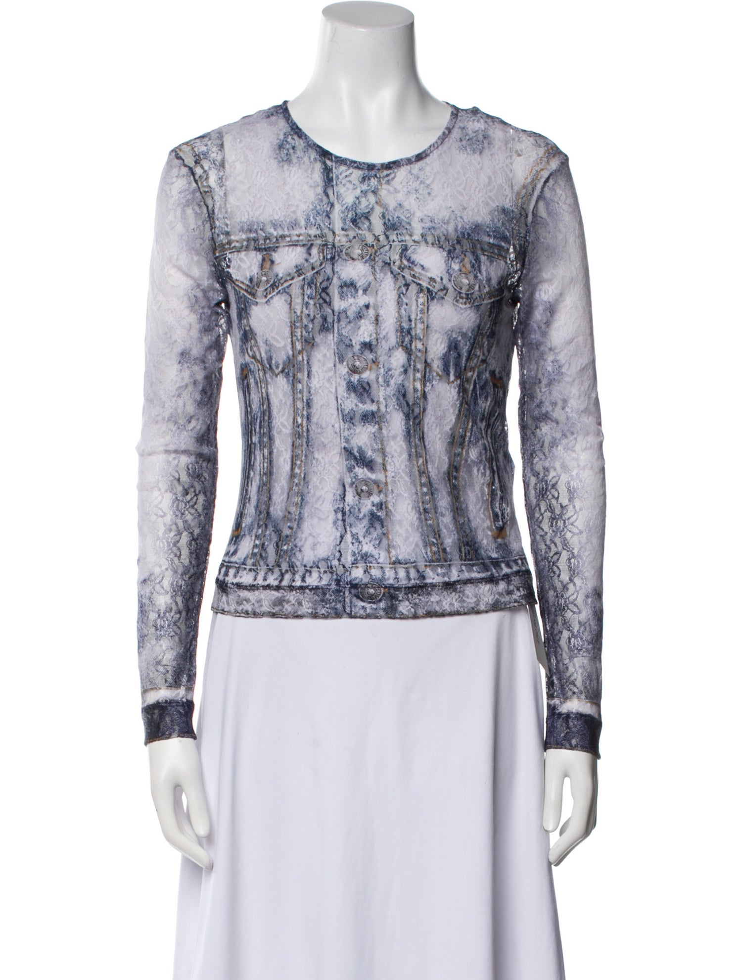 Diesel Nylon Printed Top