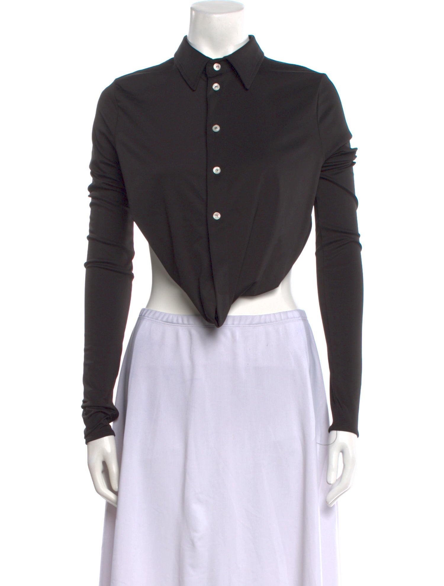 Diesel Long Sleeve Crop Top