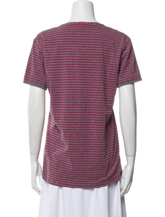 Diesel Striped V-Neck T-Shirt