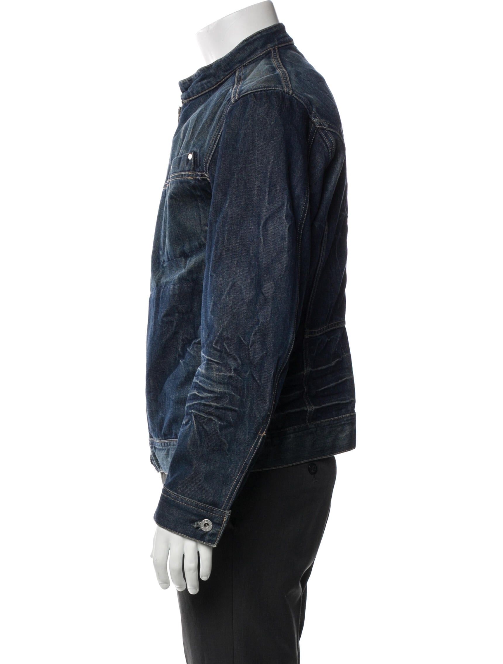 Diesel 1990's Plaid Print Denim Jacket