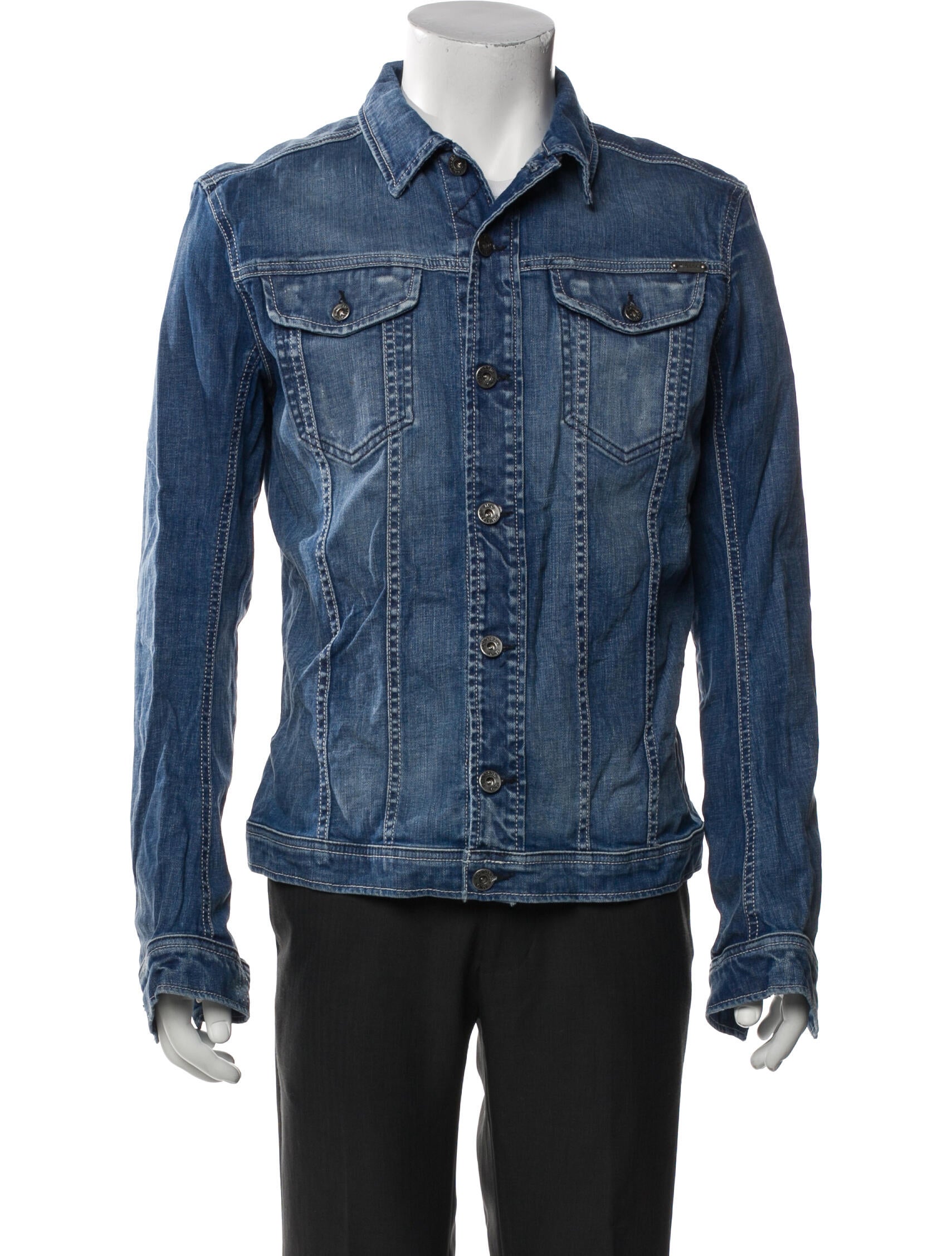 DRKSHDW OLMAR and MIRTA期 デニムジャケット Rick Owens Drkshdw Olmar and Mirta Denim Jacket - Blue