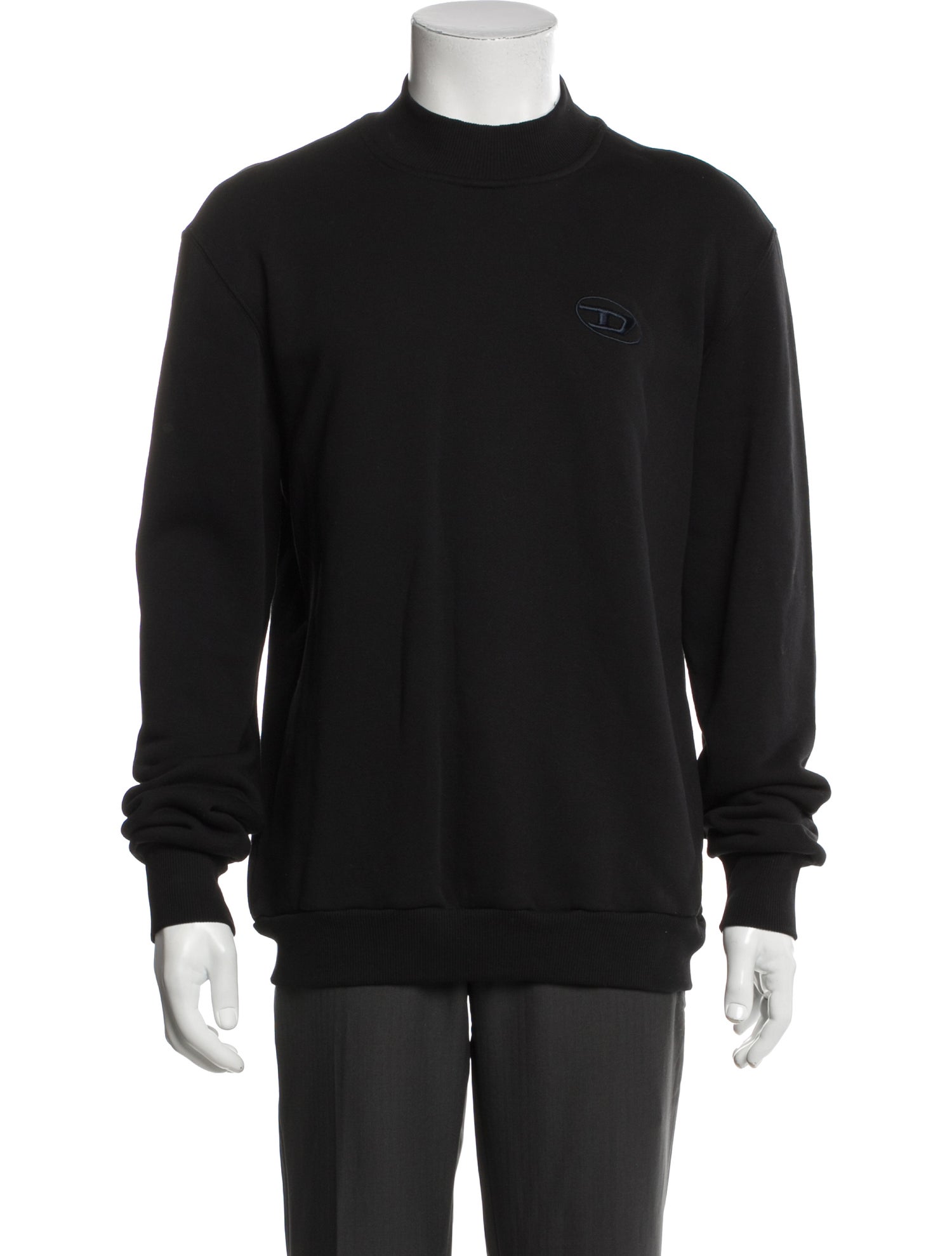Diesel Mock Neck Long Sleeve Pullover