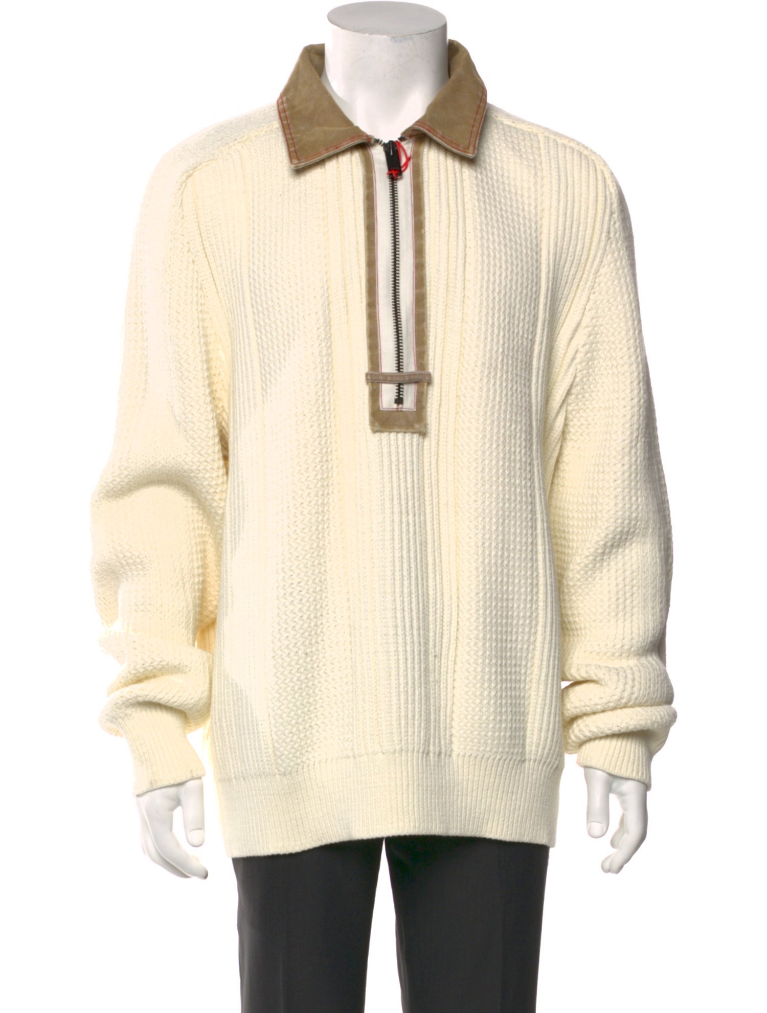 Diesel Collar Long Sleeve Polo Sweater w/ Tags