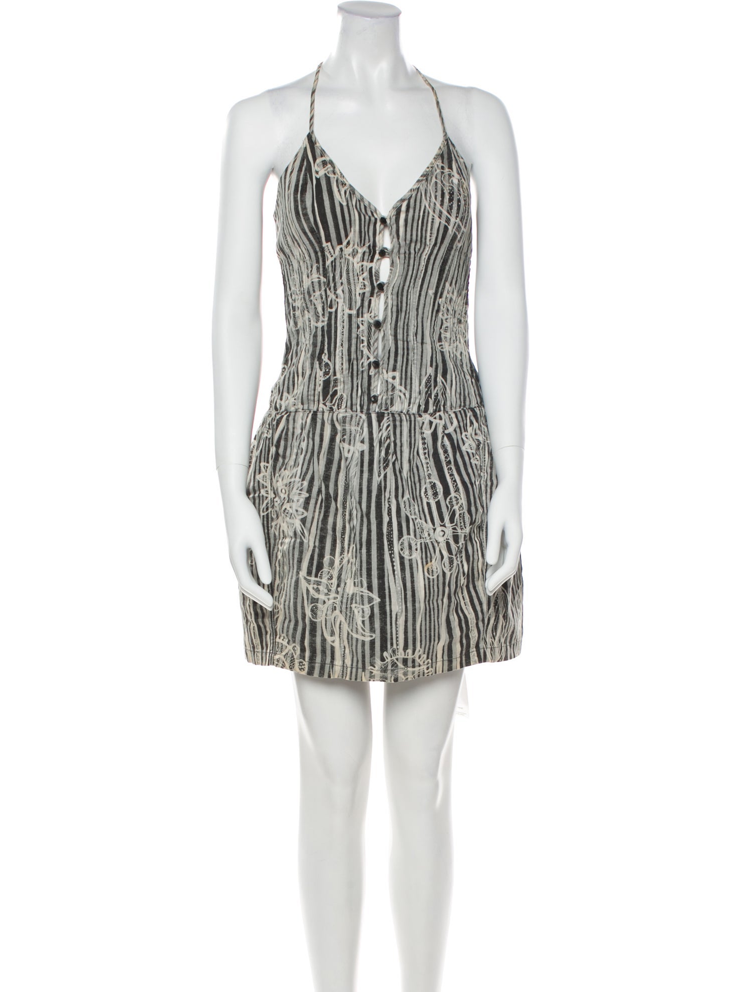 Diesel Striped Mini Dress