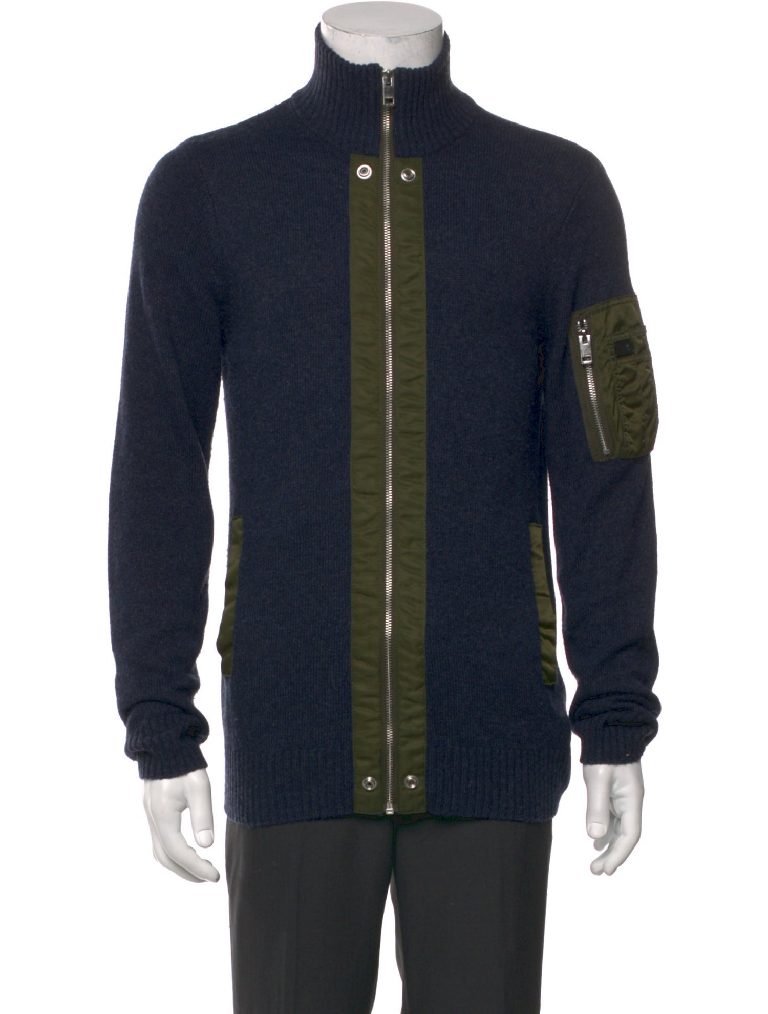 Diesel Turtleneck Long Sleeve Cardigan