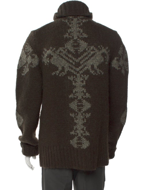 Diesel Printed Turtleneck Cardigan