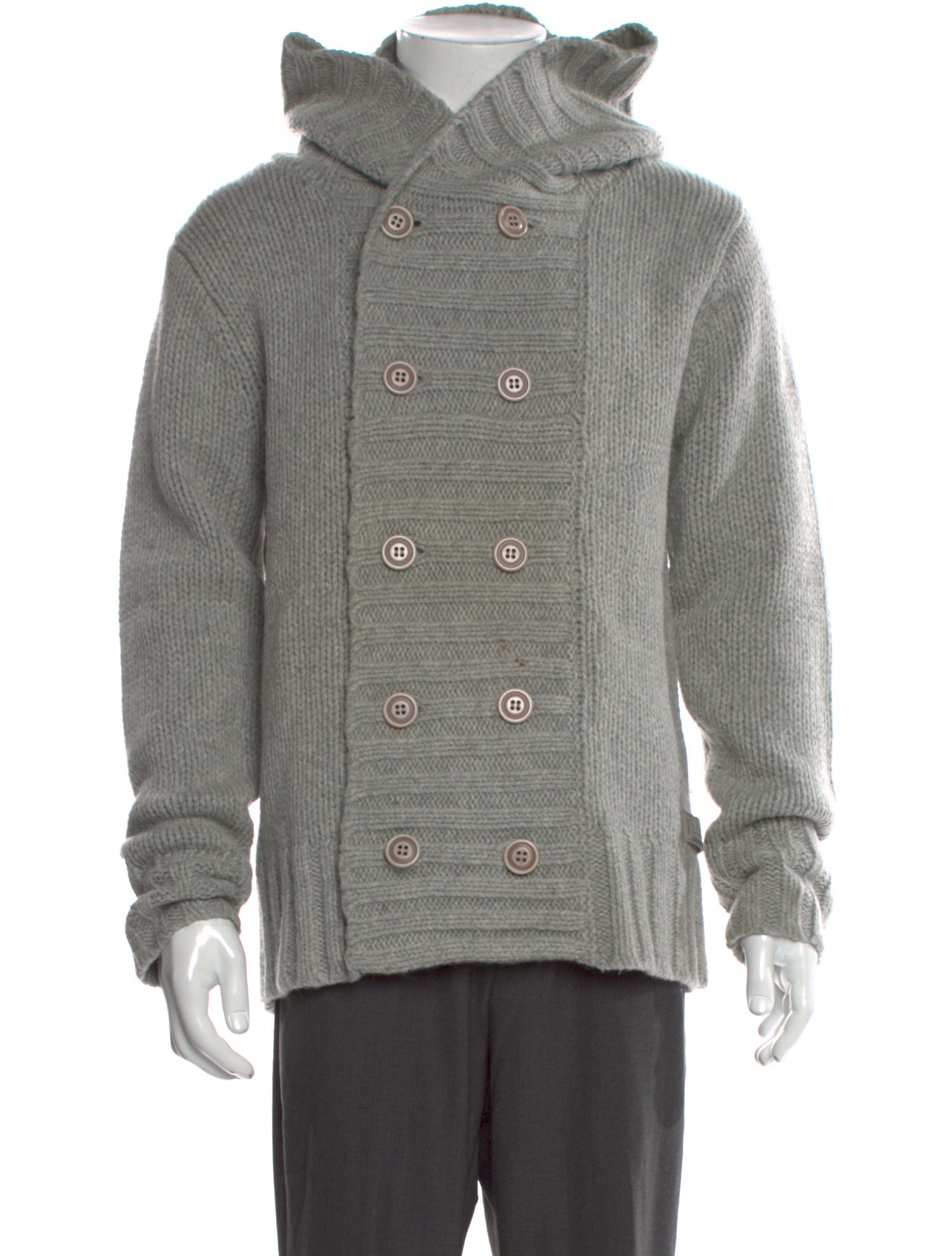 Diesel Wool Turtleneck Cardigan