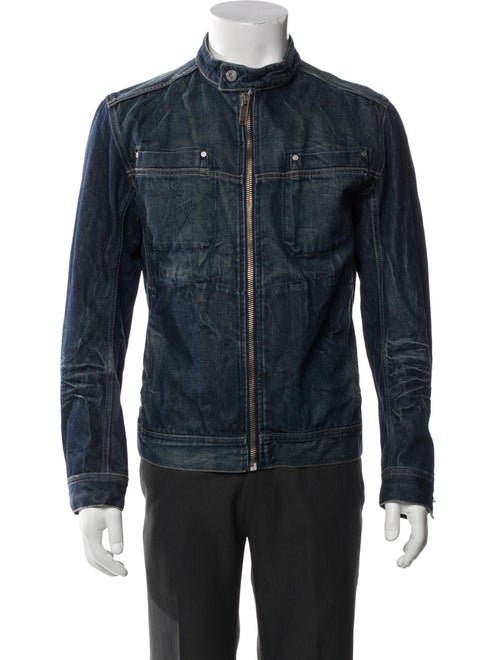 Diesel 1990's Plaid Print Denim Jacket