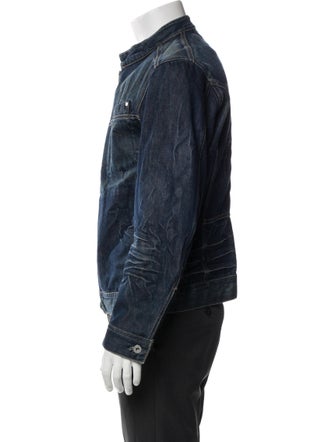 Diesel 1990's Plaid Print Denim Jacket