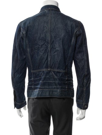 Diesel 1990's Plaid Print Denim Jacket