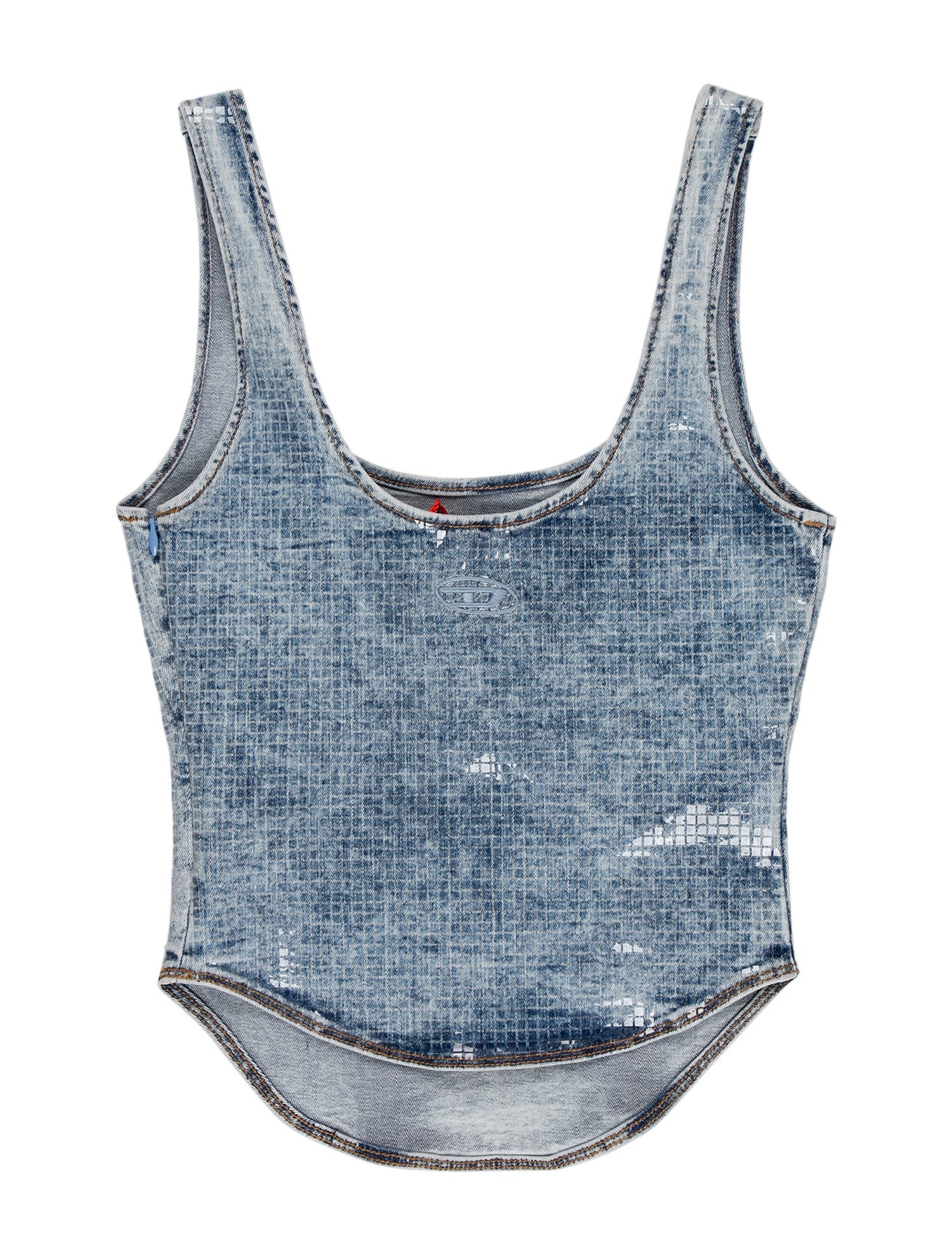 Diesel Printed Scoop Neck Top w/ Tags