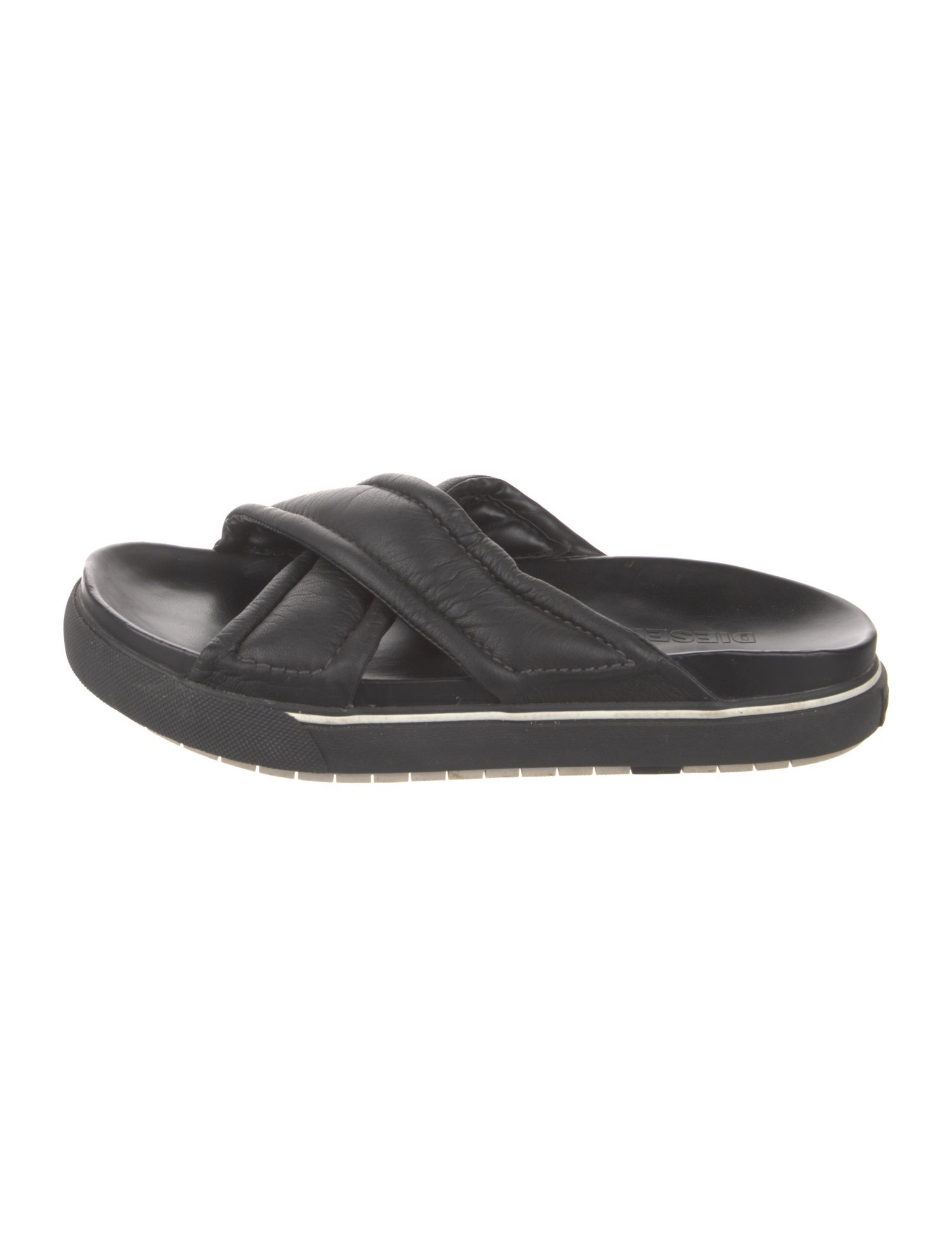 Diesel Leather Slides