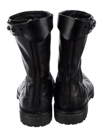Diesel Leather Combat Boots