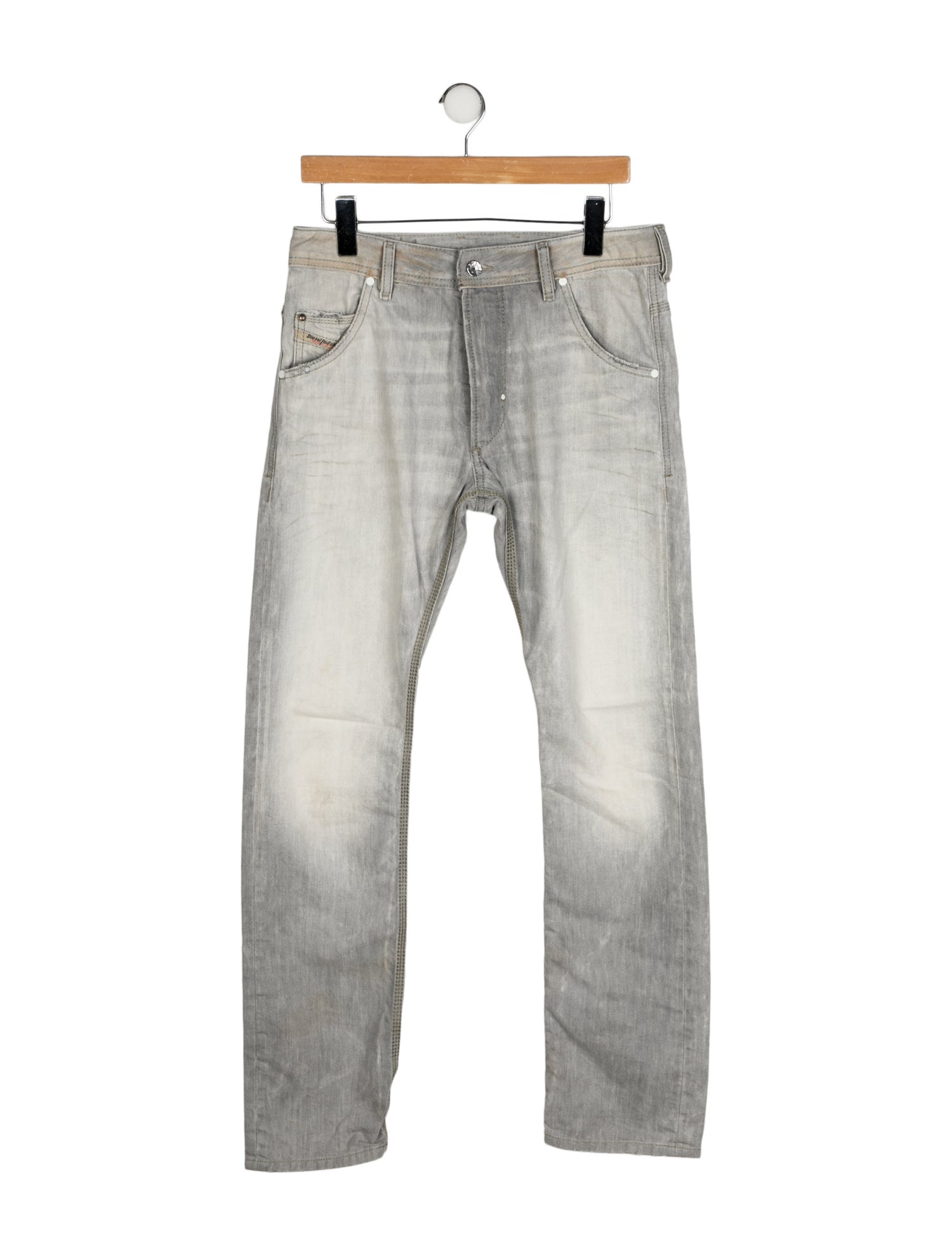 Diesel Mid-Rise Straight Leg Jeans