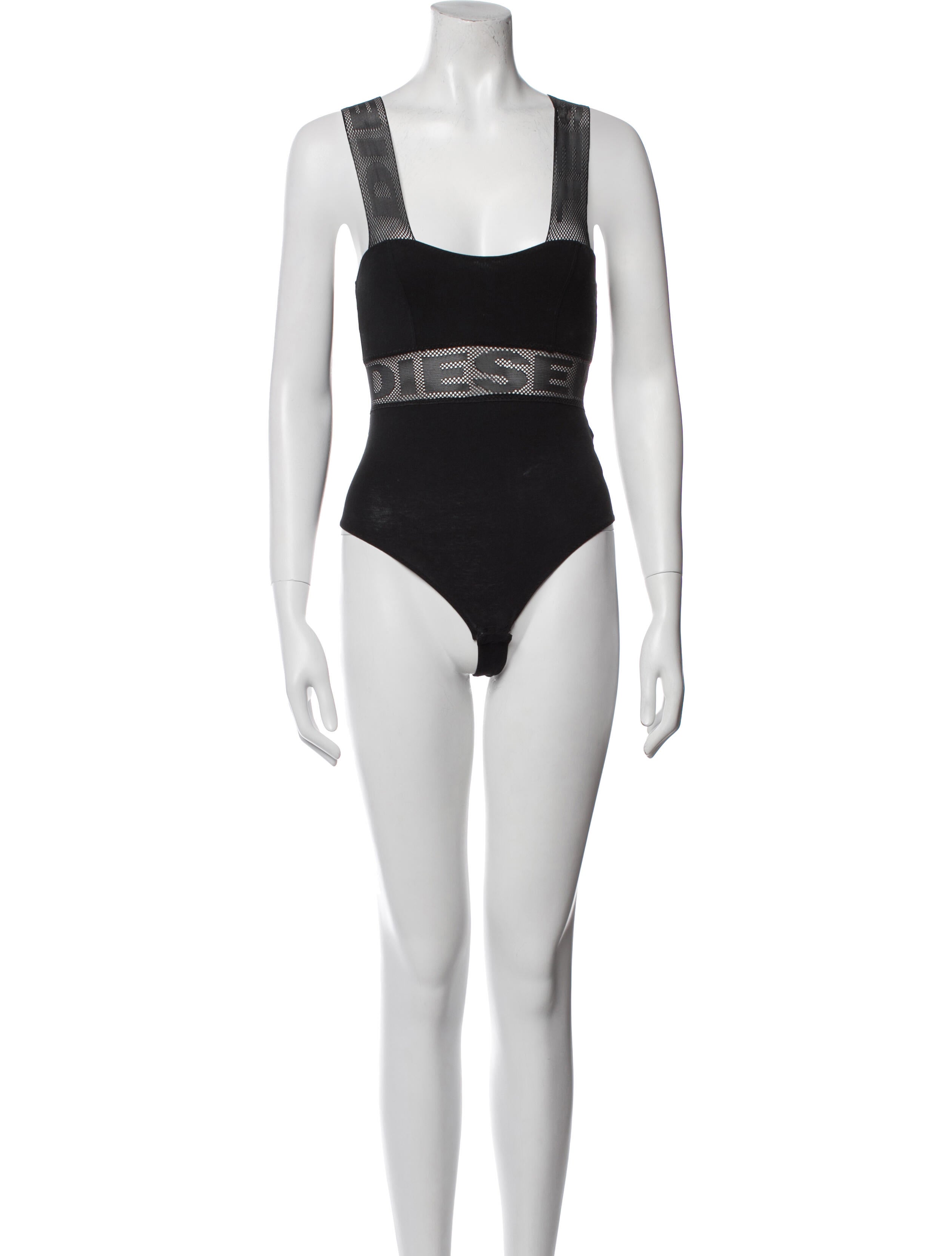 Diesel Square Neckline Sleeveless Bodysuit