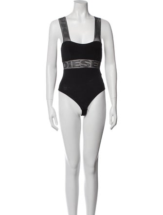 Diesel Square Neckline Sleeveless Bodysuit