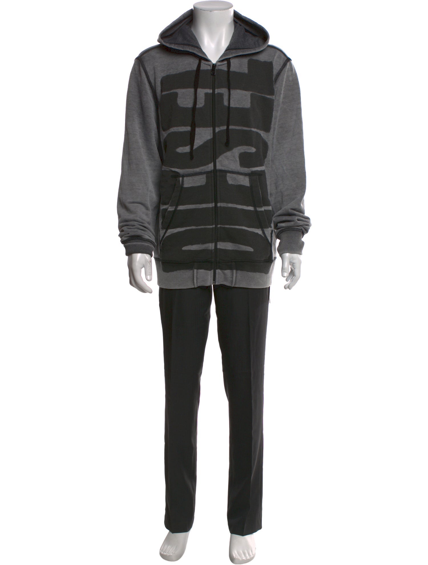 Diesel Graphic Print Crew Neck Hoodie