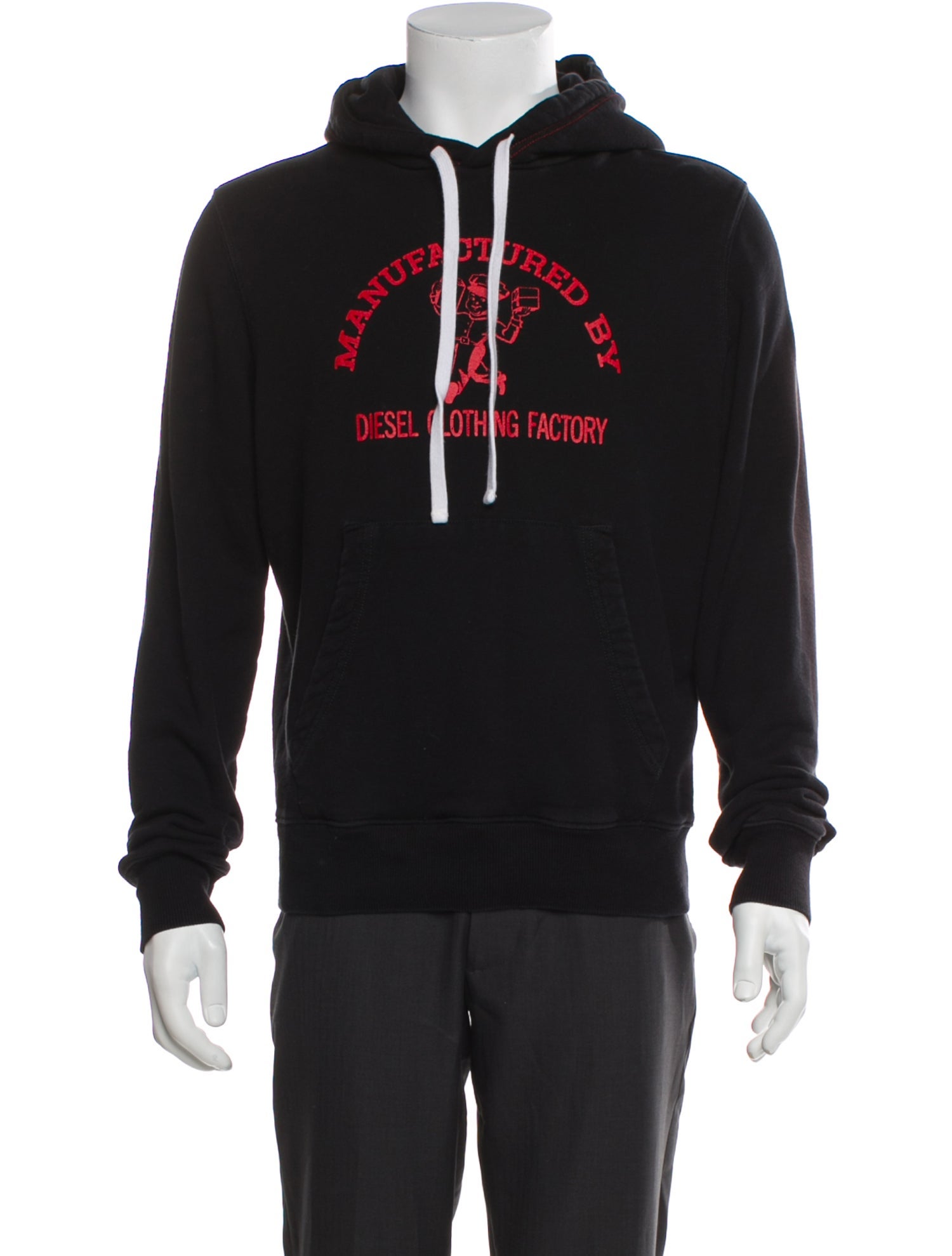 Diesel Graphic Print Turtleneck Hoodie