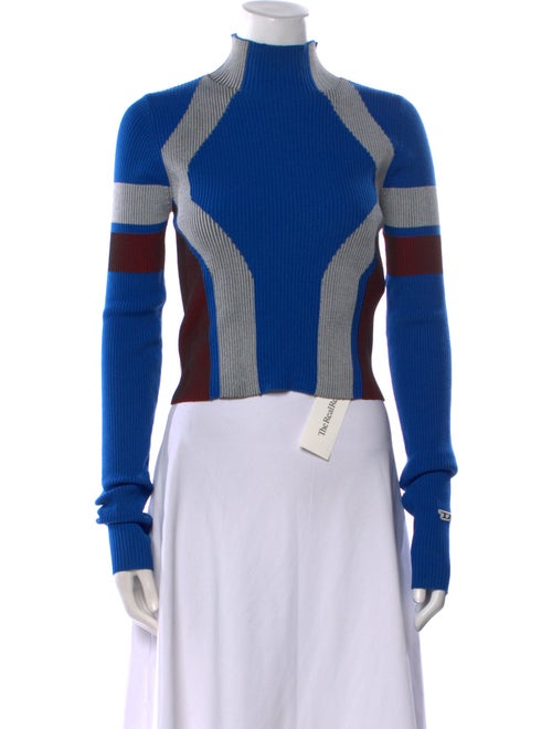 Diesel Wool Striped Crop Top