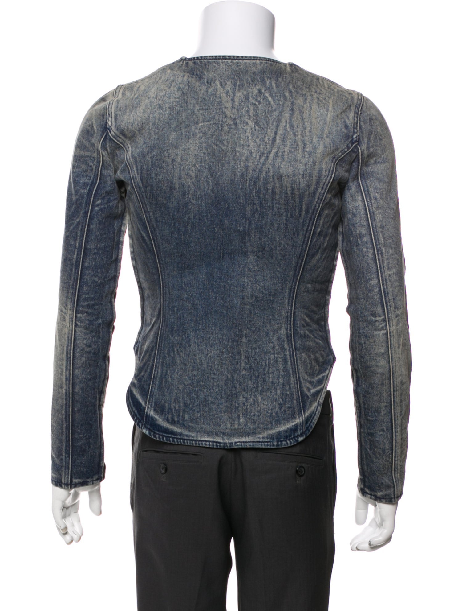 Diesel Plaid Print Denim Jacket