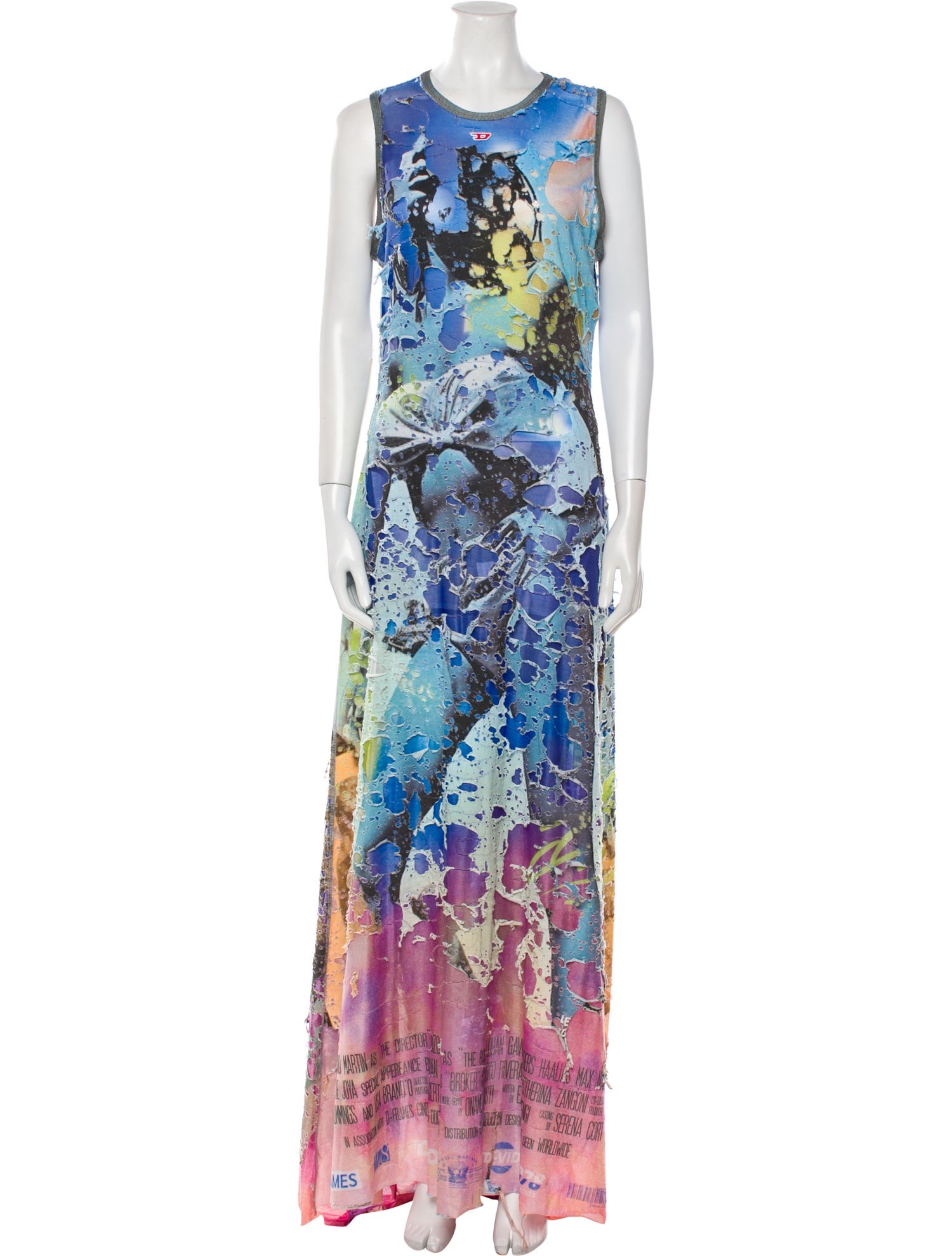 Diesel Printed Long Dress w/ Tags