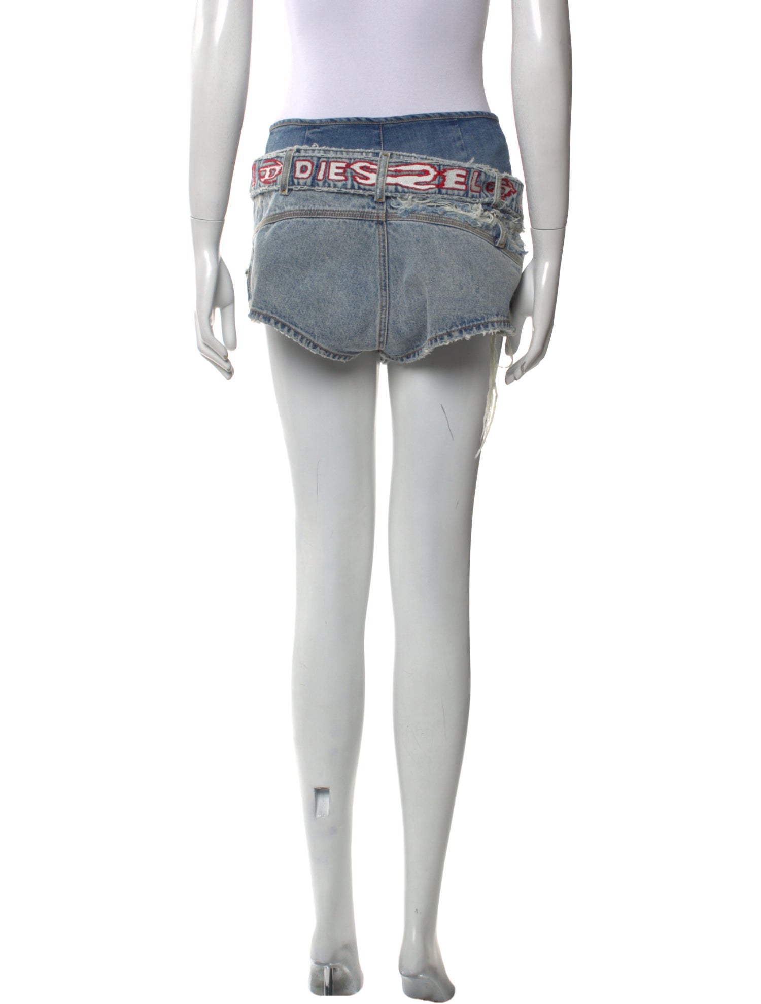 Diesel Leather Mini Shorts