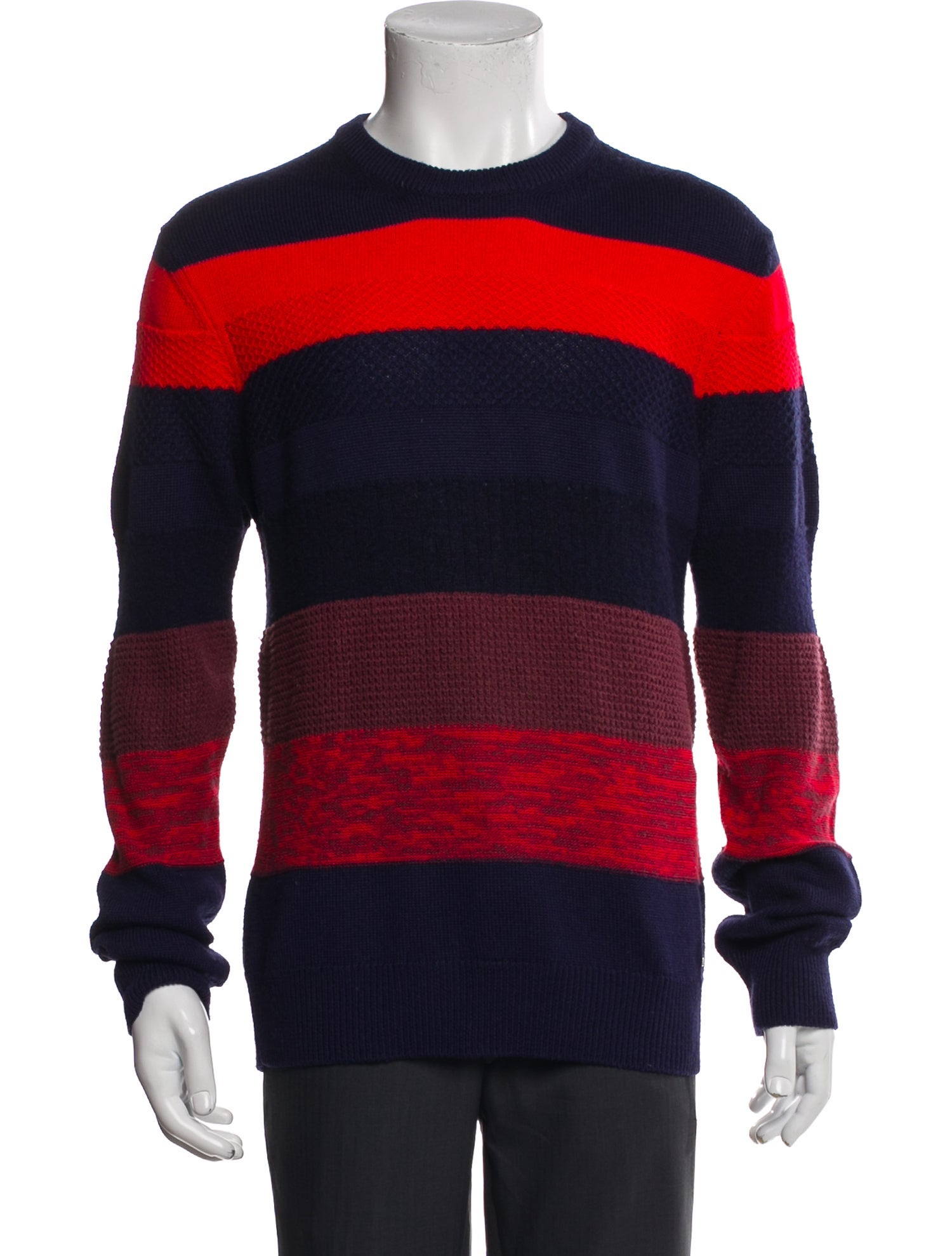 Diesel Striped Crew Neck Pullover