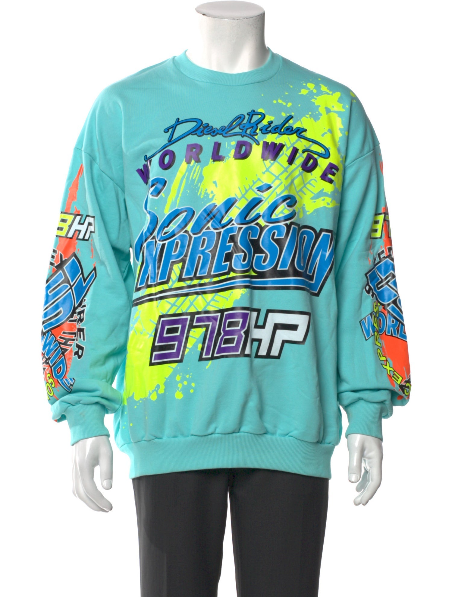 Diesel Graphic Print Crew Neck Sweatshirt