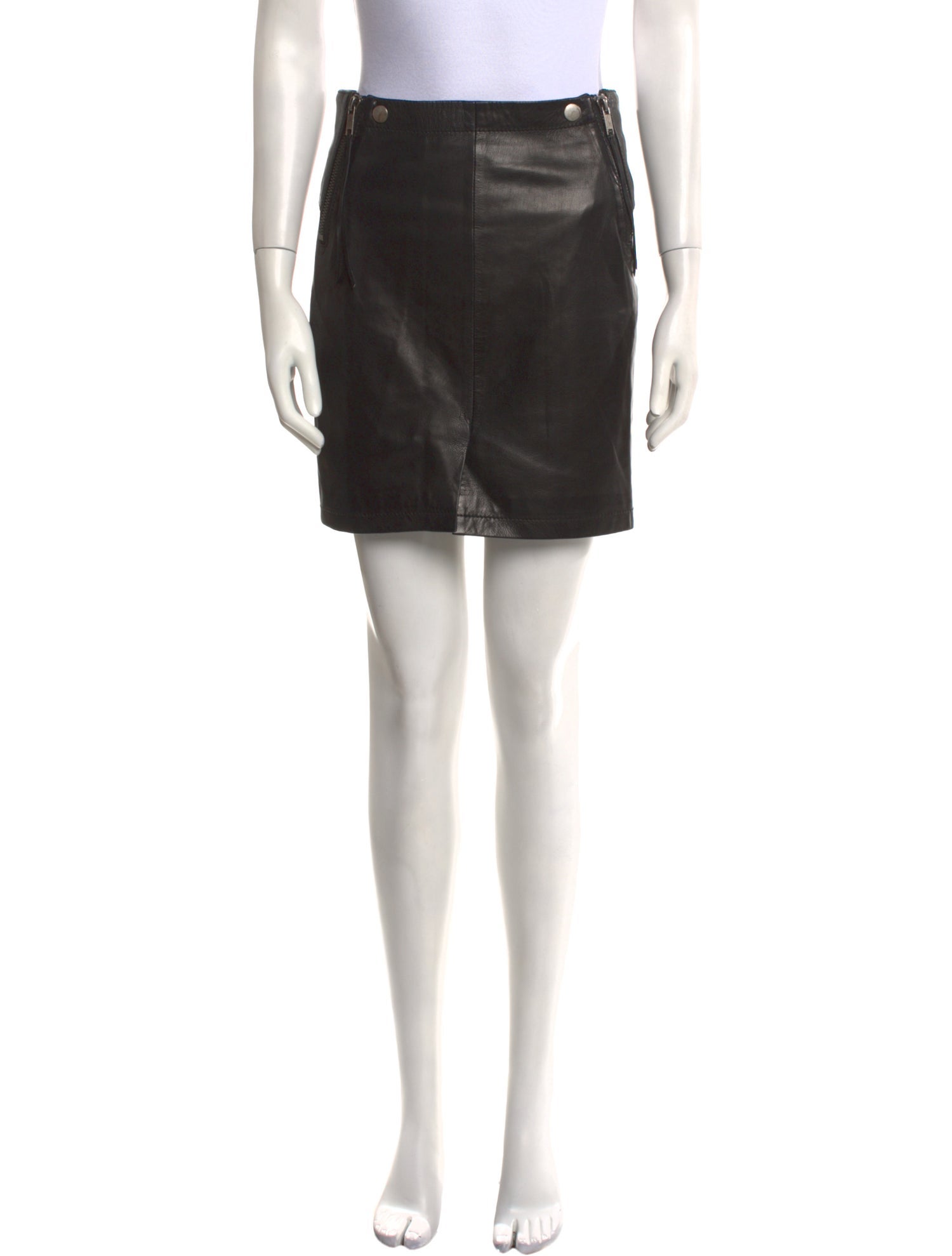 Diesel Lamb Leather Mini Skirt