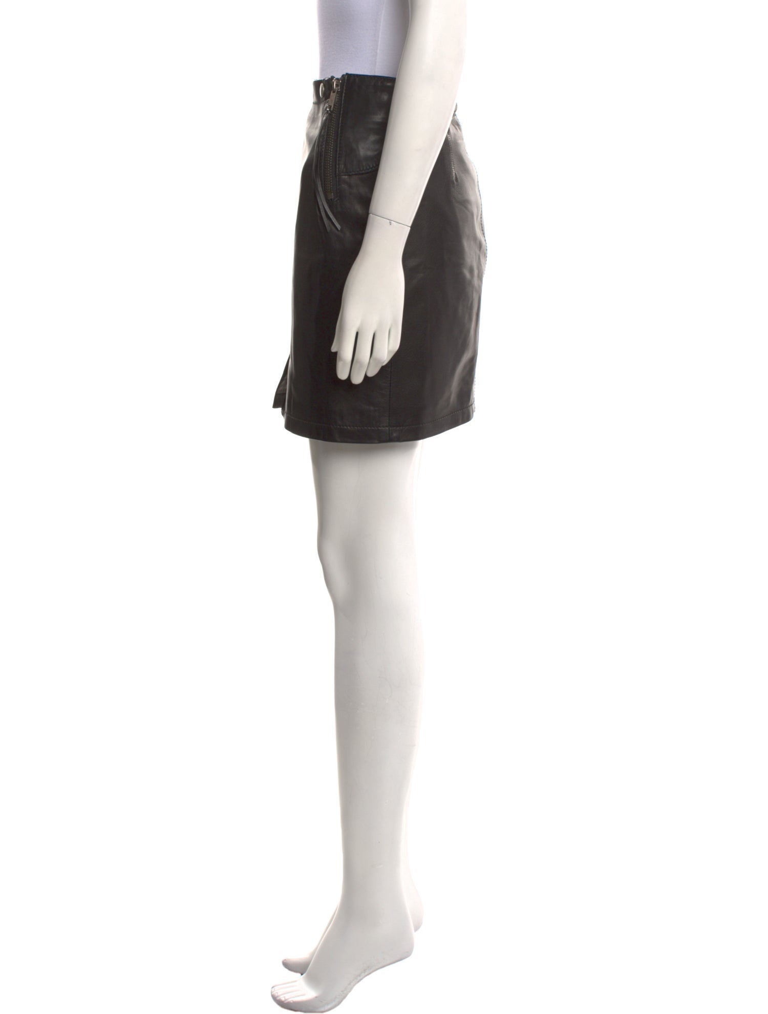 Diesel Lamb Leather Mini Skirt