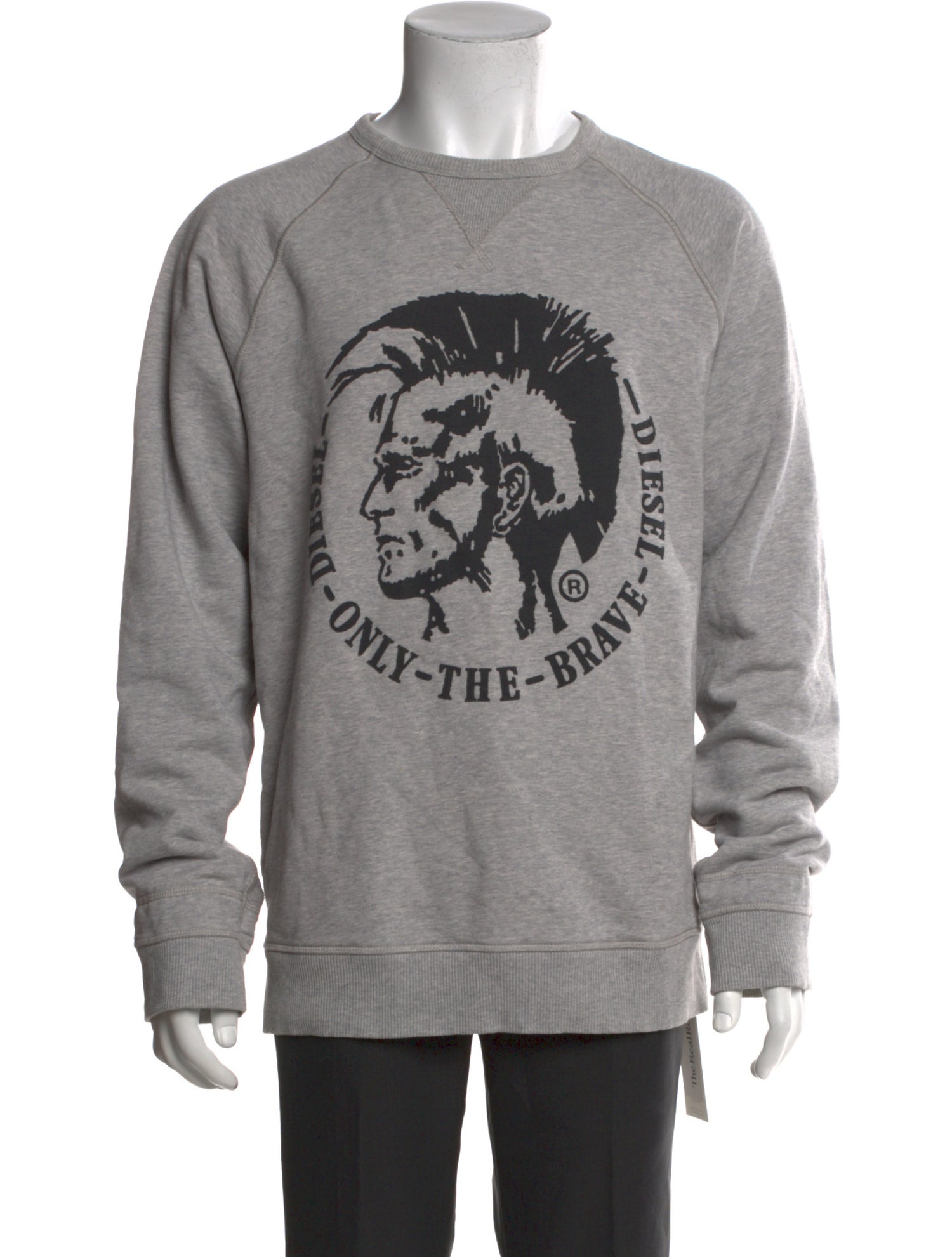 Diesel Graphic Print Crew Neck Pullover