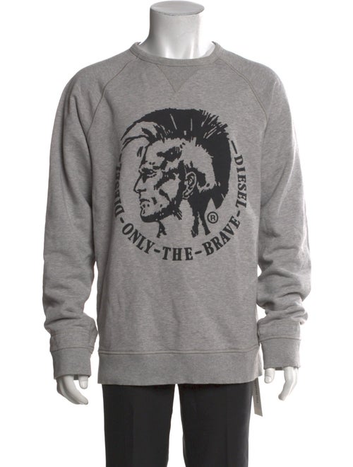 Diesel Graphic Print Crew Neck Pullover