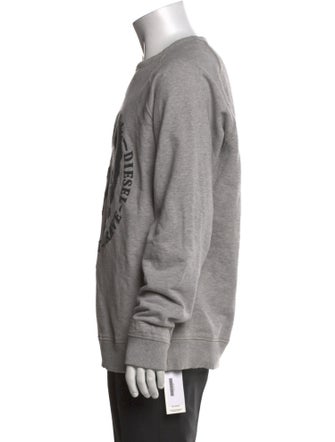 Diesel Graphic Print Crew Neck Pullover