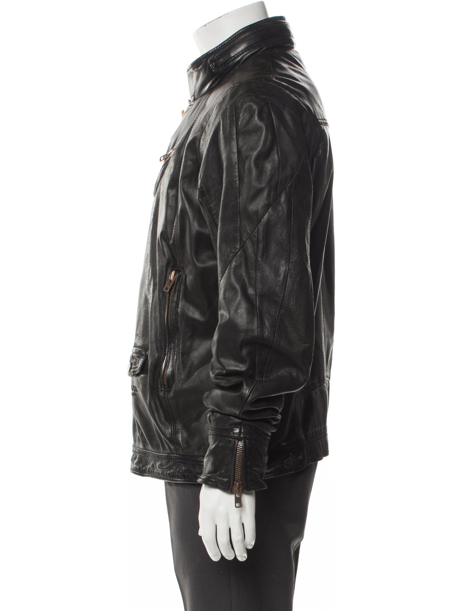 Diesel Lamb Leather Moto Jacket