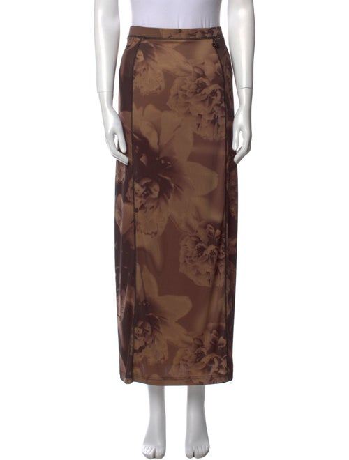 Diesel Floral Print Midi Length Skirt