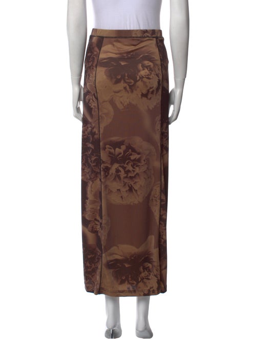 Diesel Floral Print Midi Length Skirt