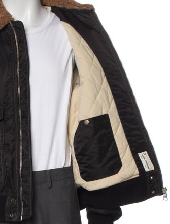 Diesel Colorblock Pattern Bomber Jacket