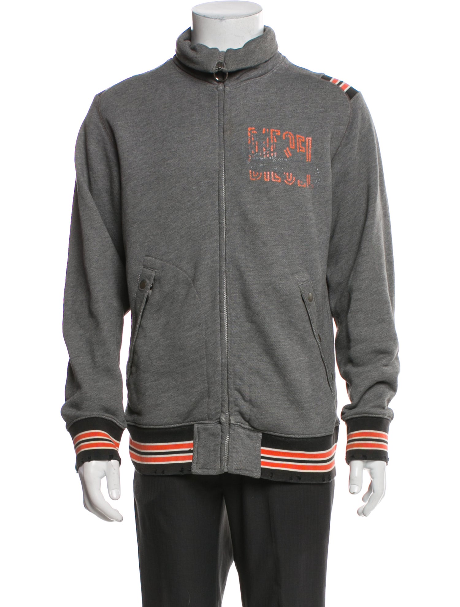 Diesel Striped Varsity Jacket