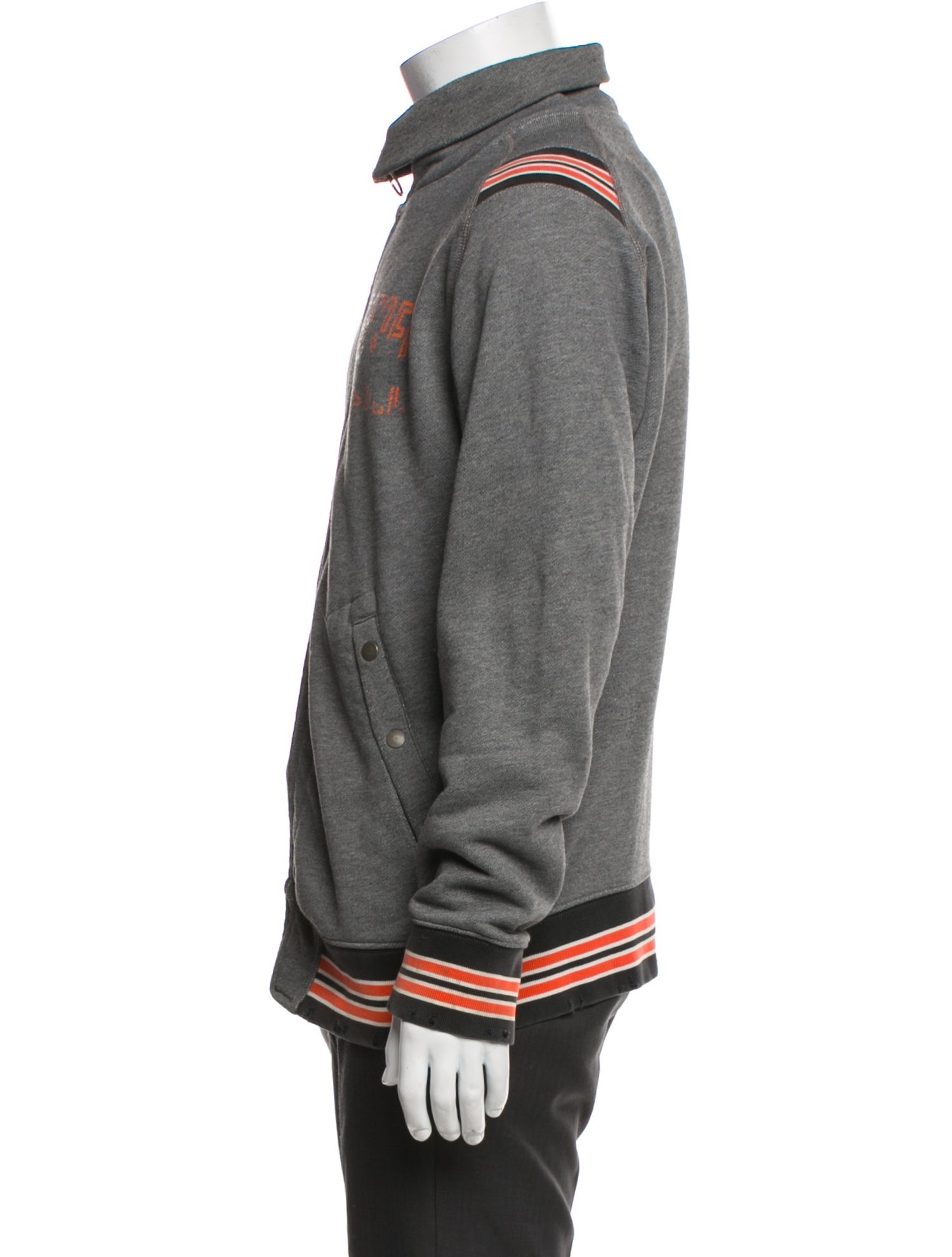 Diesel Striped Varsity Jacket